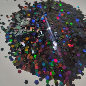 Glitter Negro holográfico grueso 570 40gr