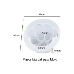 Molde de silicón en forma de pata acabado brillante 510