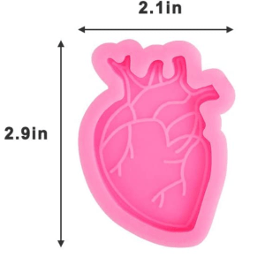 Molde silicón Corazón humano 528