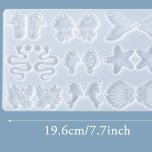 Molde de silicón de figuras marinas 623