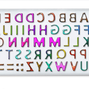 Molde de abecedario doble letras pequeñas