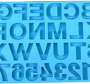 Molde silicón abecedario azul 801