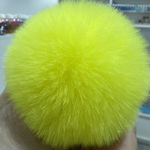 Pompón Amarillo fluorescente